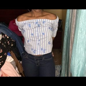Hollister off the shoulder top